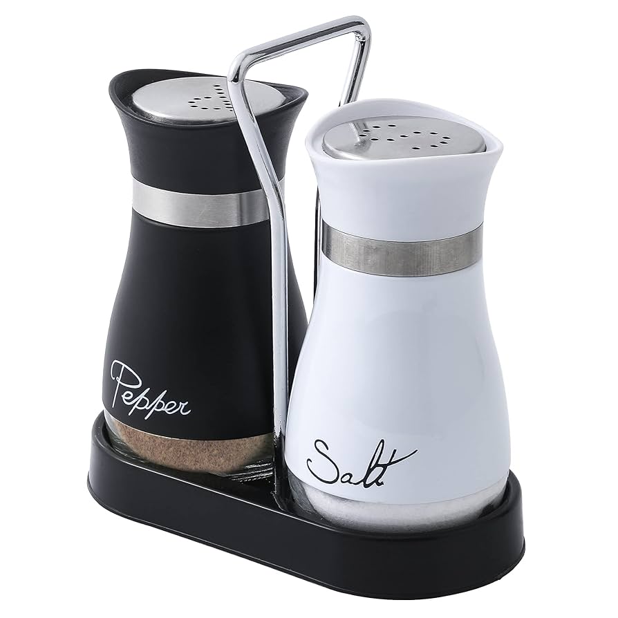 Refillable Salt And Pepper Set, Kitchen Glass Salt And Pepper Dispenser, Salt And Pepper Seasoning With Stand Refillable Salt And Pepper Set, Kitchen Glass Salt And Pepper Dispenser, Salt And Pepper Seasoning With Stand